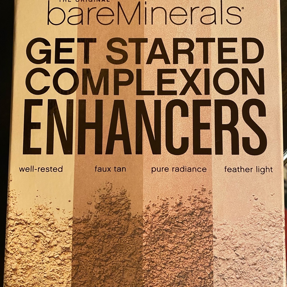 NIB bareMinerals Complexion Enhancers with Buffing Brushes
